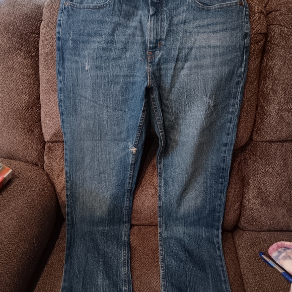 GEORGE Distressed Blue Denim Jeans Mens Size 33 X 30 - Picture 1 of 9